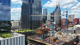 crane city skyline